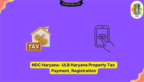 ndc ulb haryana|haryana property tax online payment.